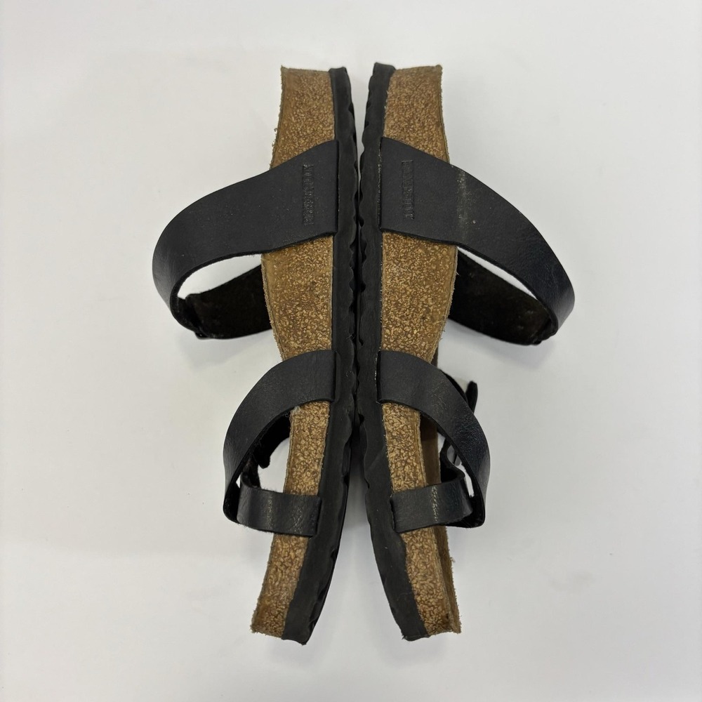 Birkenstock Strappy Mayari Sandals Womens 9 40 Black Leather Comfort Germany - Picture 6 of 13